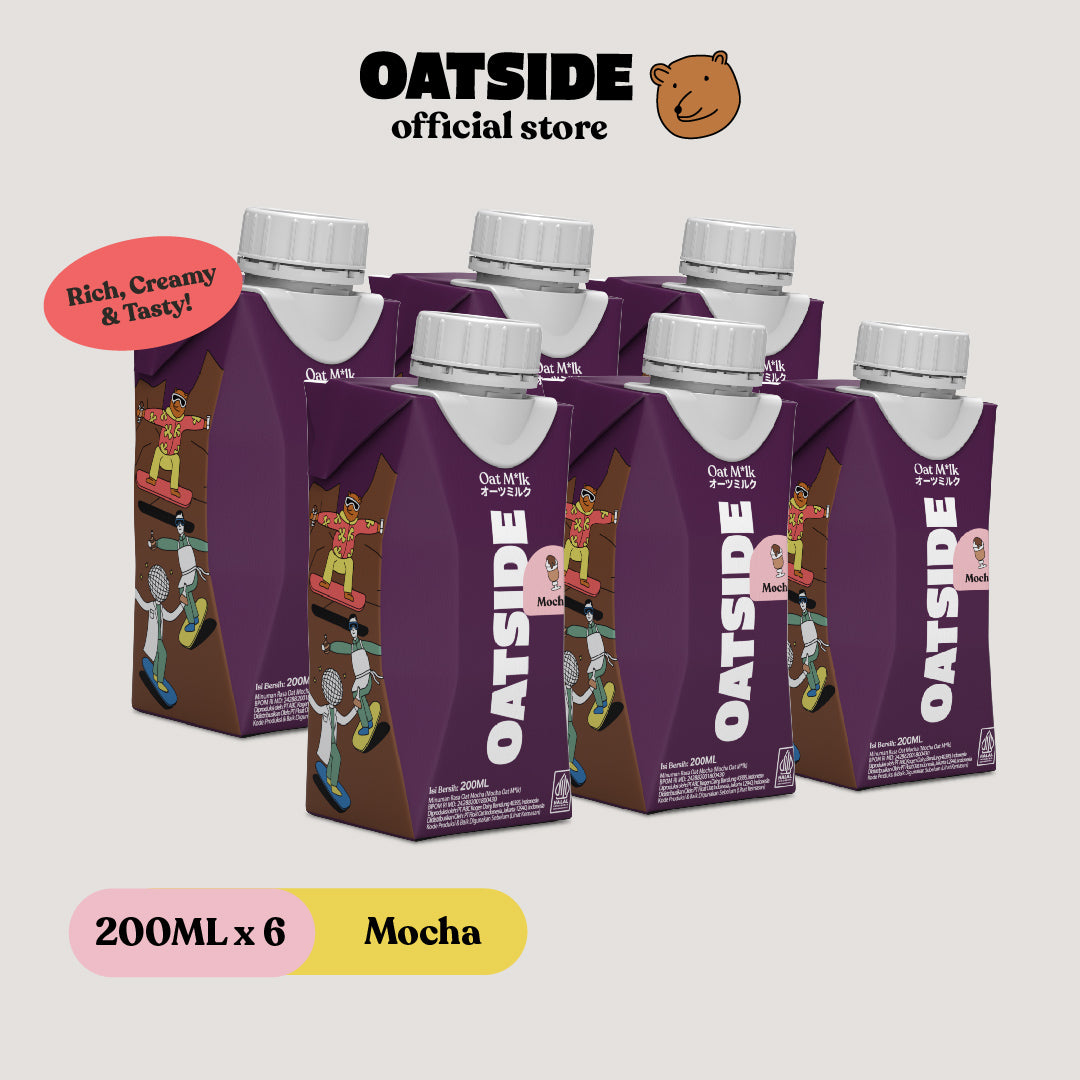 OATSIDE Mocha (6 x 200ml) (Kemasan Tutup Botol)