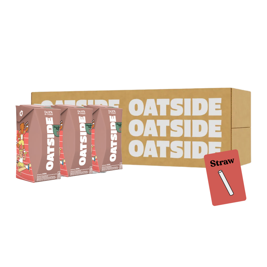 OATSIDE Chocolate Malt (24 x 200ml) (Kemasan Sedotan)