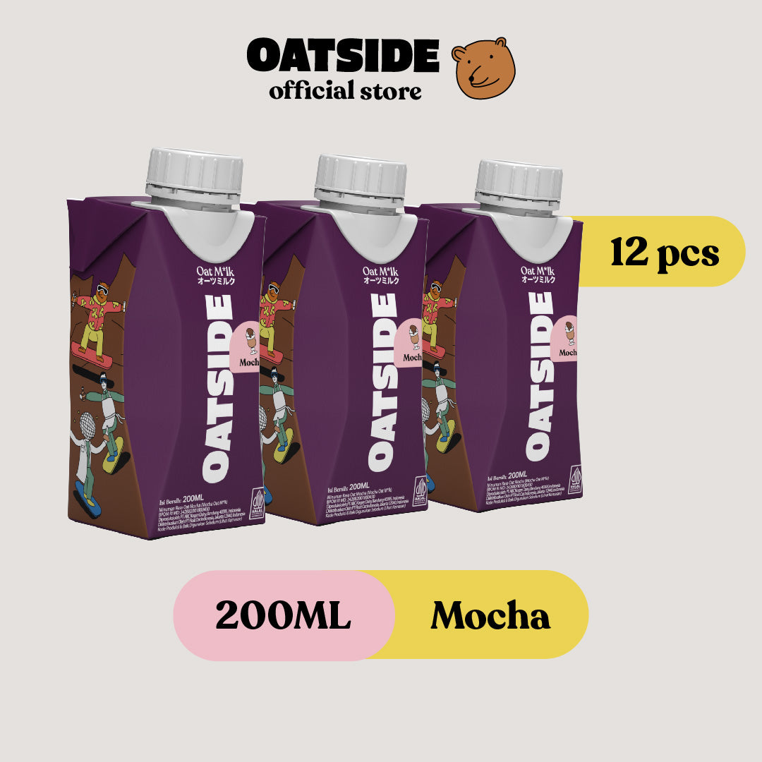 OATSIDE Mocha (12 x 200ml) (Kemasan Tutup Botol)