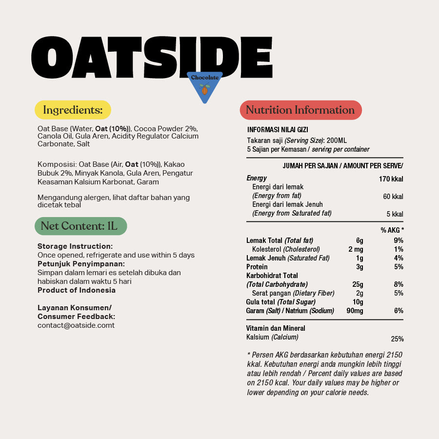 OATSIDE Chocolate (2 x 1000ml)