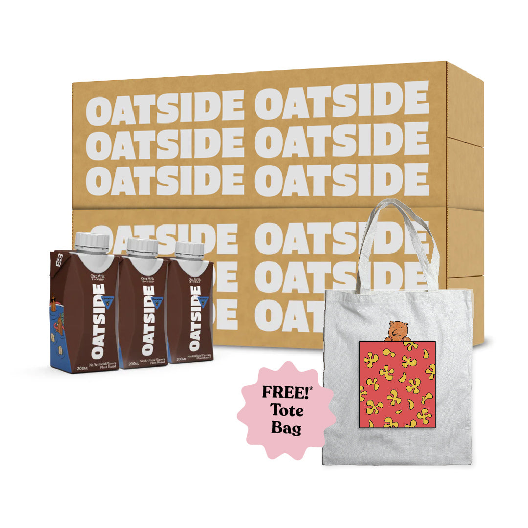 OATSIDE Chocolate (48 x 200ml) FREE Tote Bag Bear