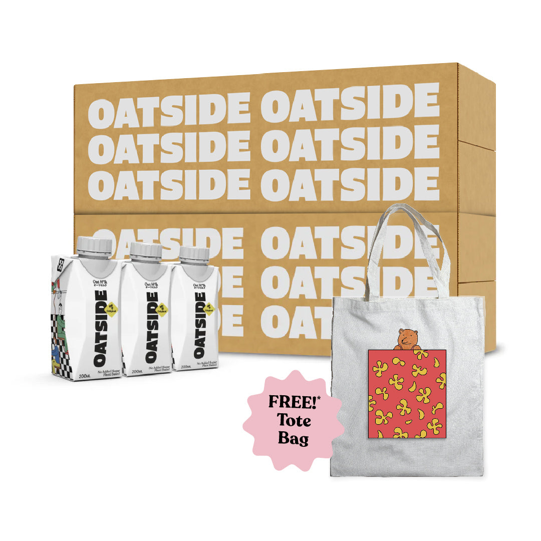 OATSIDE Barista Blend (48 x 200ml) FREE Tote Bag Bear