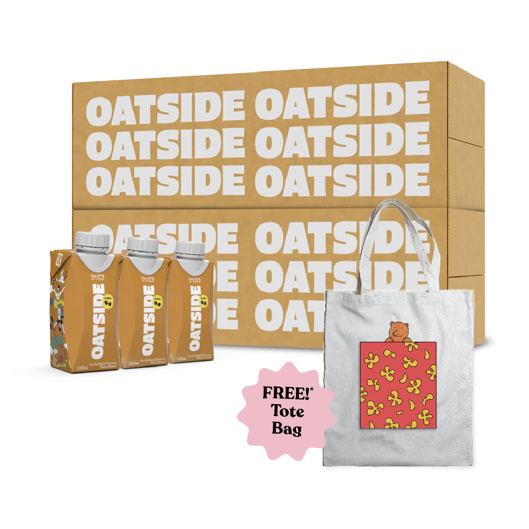 OATSIDE Coffee (48 x 200ml) FREE Tote Bag Bear