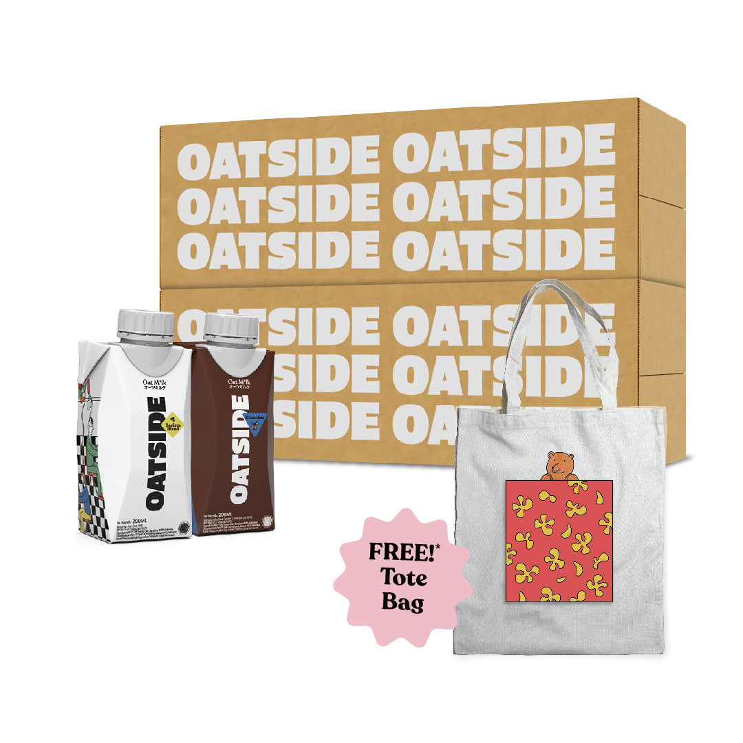 OATSIDE Barista&amp;Choco (48 x 200ml) FREE Tote Bag Bear