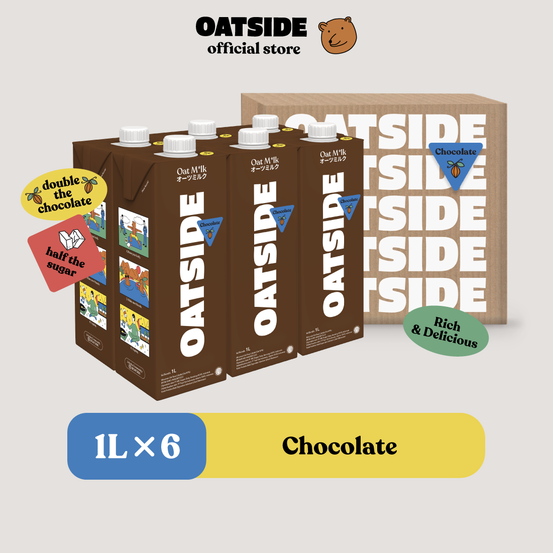 OATSIDE Chocolate (6 x 1000ml)