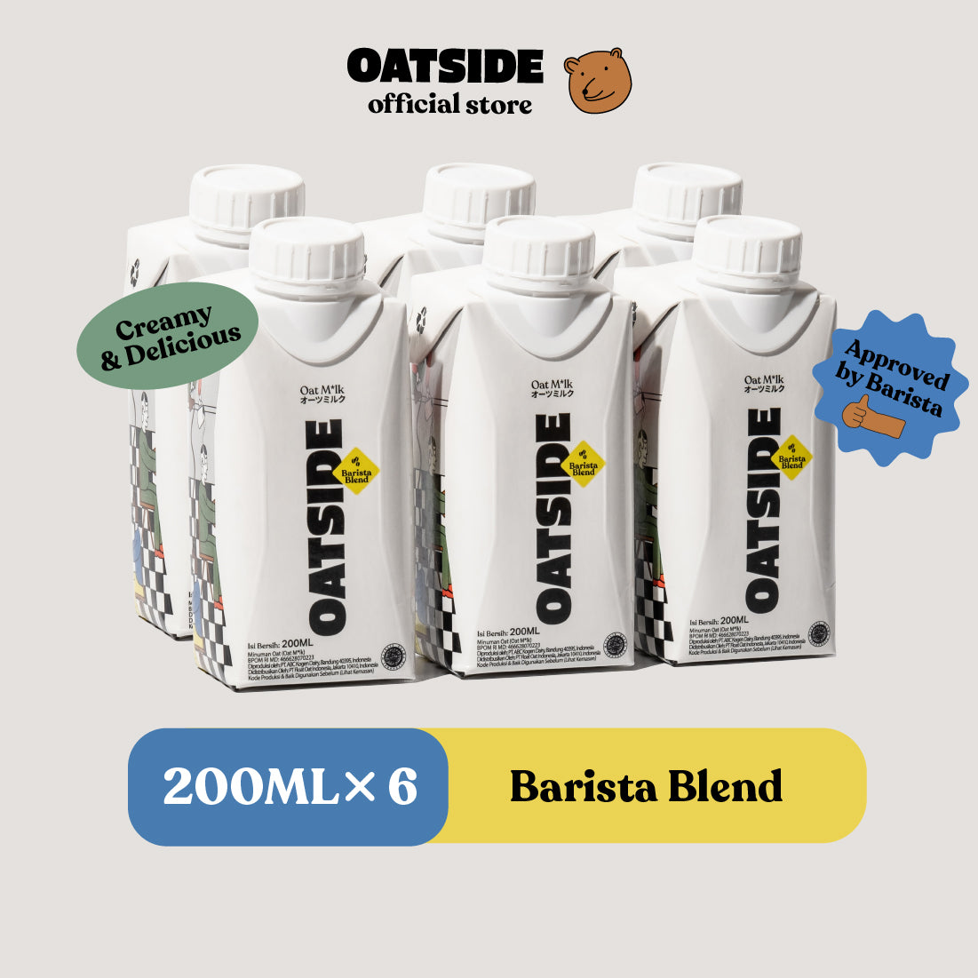 OATSIDE Barista Blend (6 x 200ml) (Kemasan Tutup Botol)