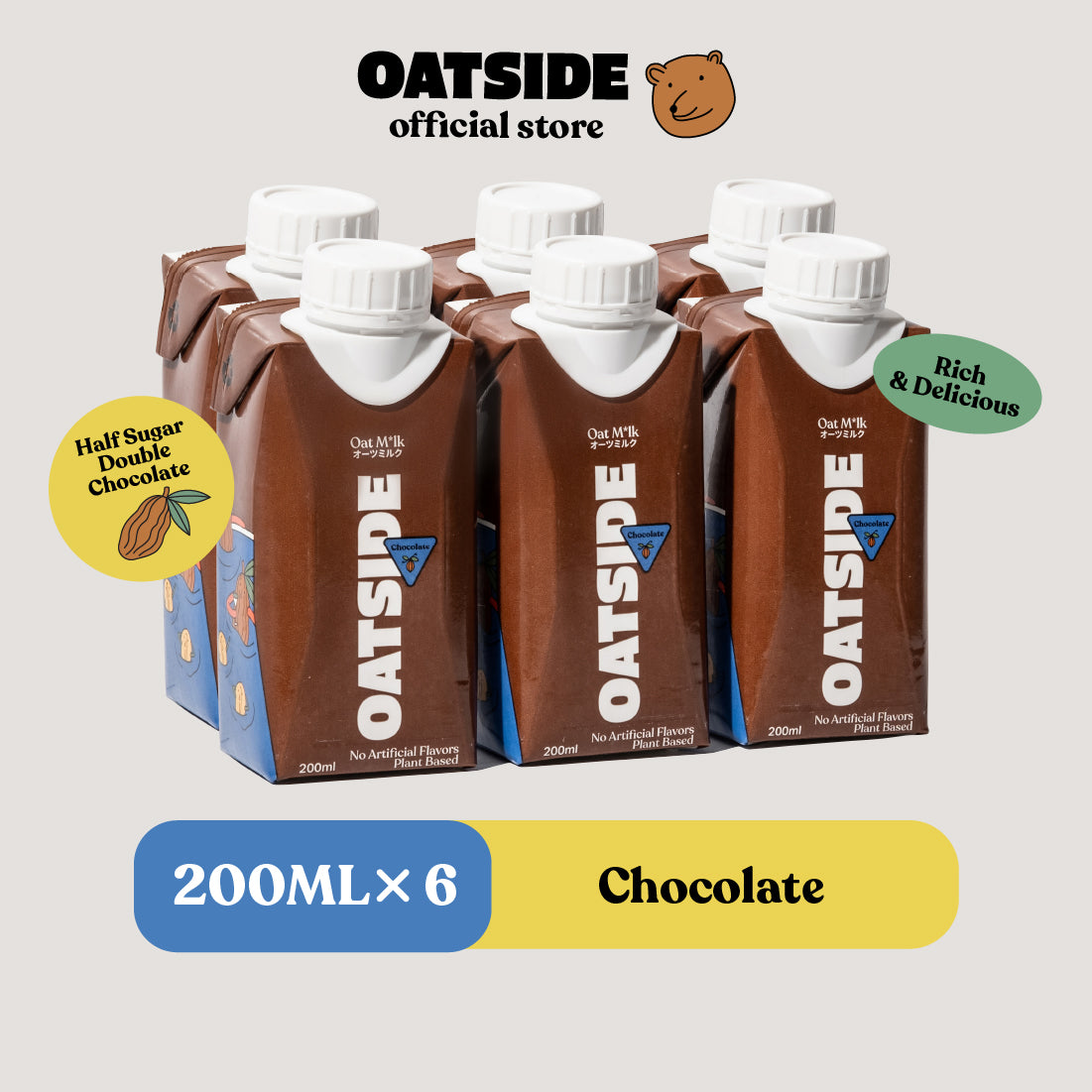 OATSIDE - Mini Oat Milk Chocolate 200ml (6pcs) (Cap)