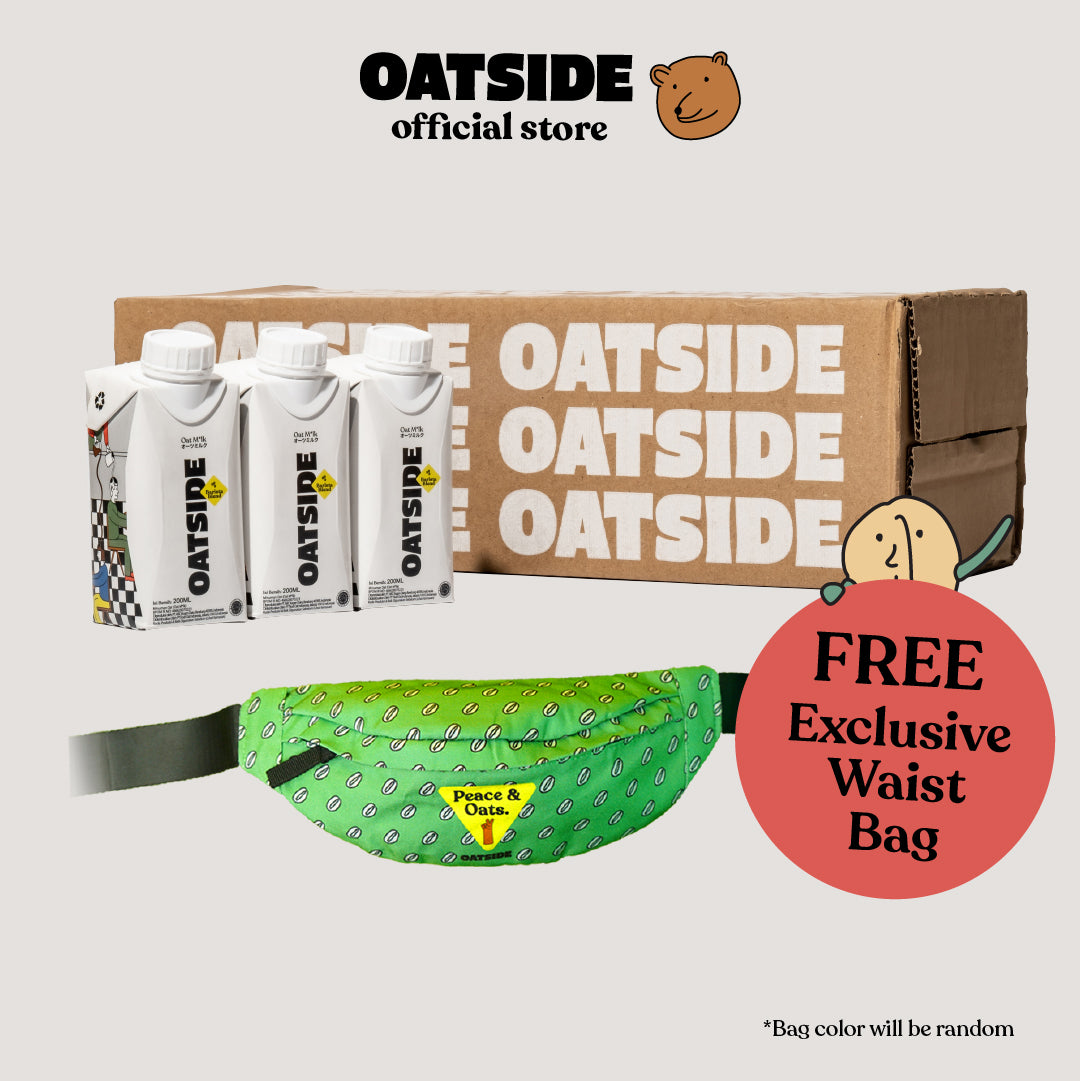 OATSIDE Barista Blend (24 x 200ml)(Kemasan Tutup Botol) FREE Waist Bag